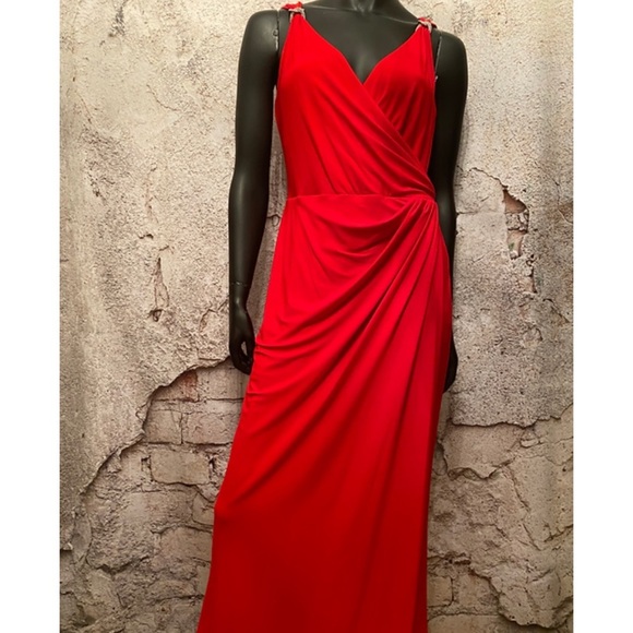 Ralph Lauren New Red Maxi Dress - Picture 1 of 5